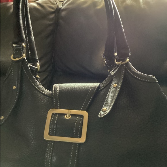 Maxx NY Extra Large Satchel Handbag Tote Overnighter Traveler. Dark Brown - Picture 3 of 8